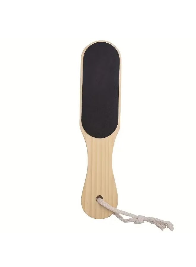 Double Sided Foot File - Wooden Handle Pedicure Tool - Image 2