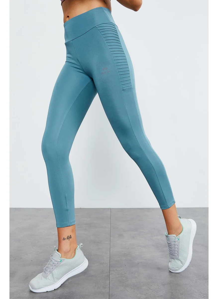 Tommy Life Mint Green Women's High Waist Slim Fit Skinny Leg Leggings - 94568