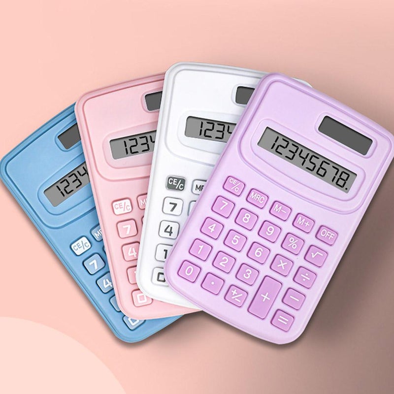 Cute and stylish mini solid color calculator K888 portable accounting office computer - Image 3
