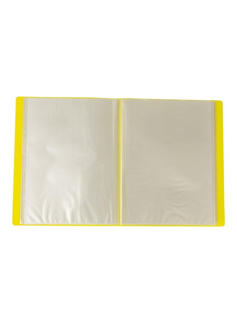 Maxi 3-Piece Display Book 60 Pockets Flourescent Yellow Cover - Image 2