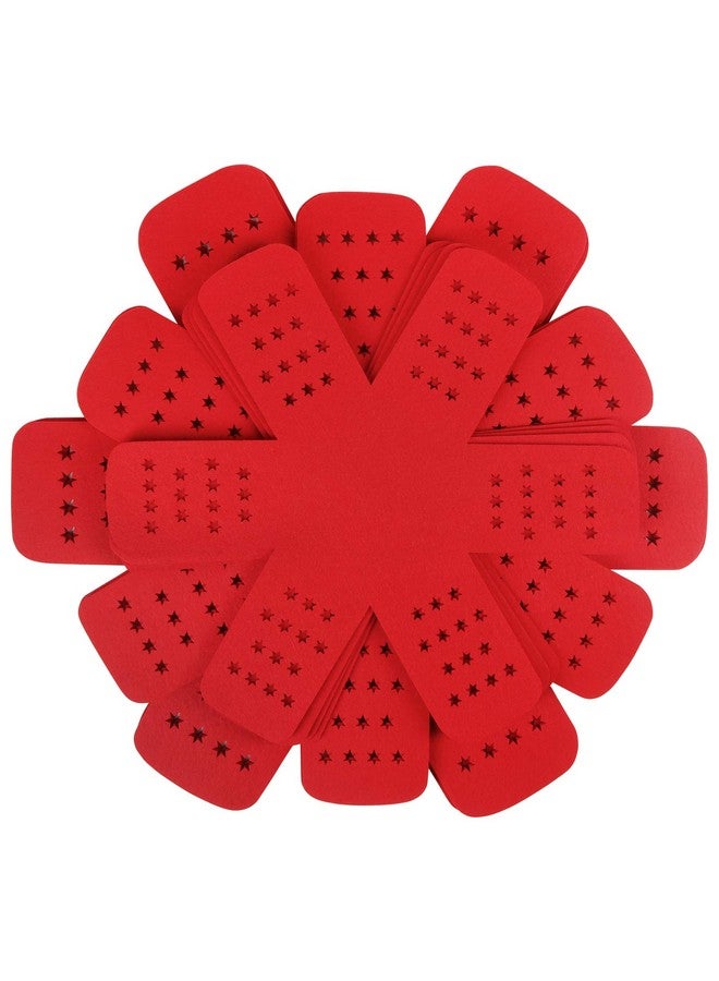 BYKITCHEN BYKITCHEN Pan Pot Protectors, Larger & Thicker Pan Protector with Stars, Set of 12 and 3 Different Sizes, Red Pot Divider Pads for Protecting and Separating Your Cookware  - Image 1