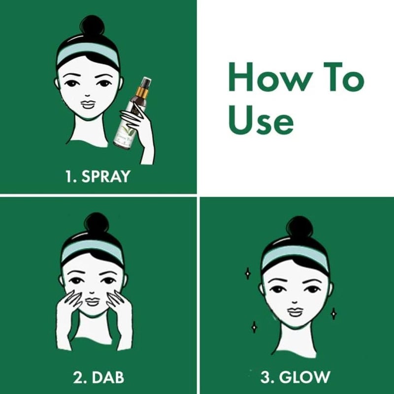 Good Vibes Oil Control Face Toner with Green Tea | Facial Mist Spray for Oily & Acne-Prone Skin | Tightens Pores, Refreshes & Purifies Skin | Alcohol-Free & No Parabens | 4.06 Fl Oz (120ml) - Image 4