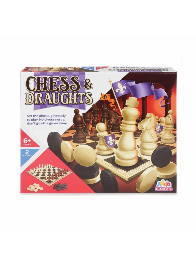 Addo Games Chess & Draughts Board Game - Image 3