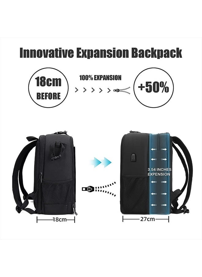 Cwatcun - Camera Backpack Trolley Case Bag with Tripod Holder Anti-Theft Waterproof Camera Bag fits 15.6' Laptop for Canon Nikon Sony DSLR SLR Camera for Women Men Photographer - Image 1