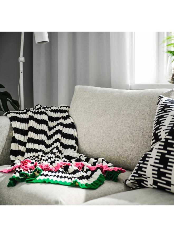 زبون بطانية، أسود/أبيض، 130×170 سم - Image 5