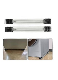 A set of two rollers that helps you move your equipment easily and safely
