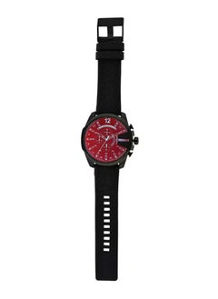 DIESEL Men's Round Shape Leather Band Chronograph Wrist Watch 51 mm - Black - DZ4323  - Image 2