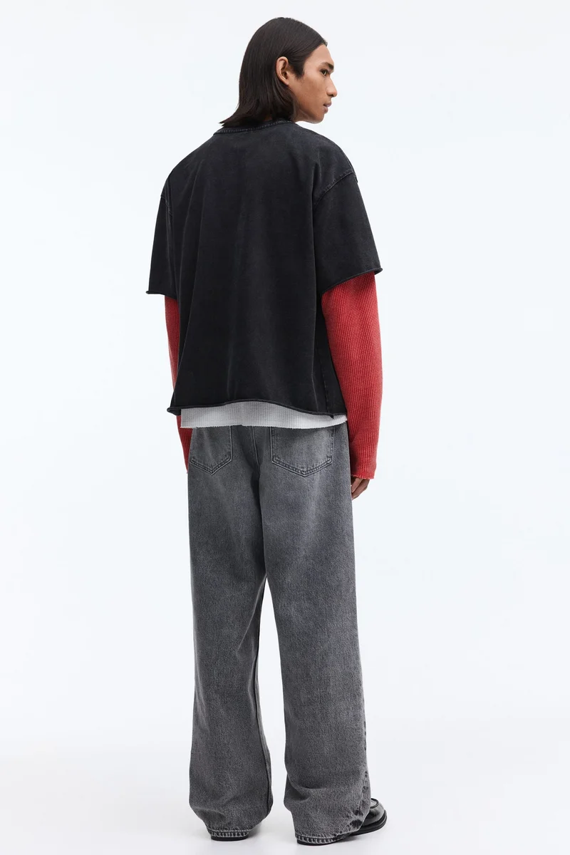 H&M  Oversized Fit Boxy-style t-shirt for Men | Best Price UAE