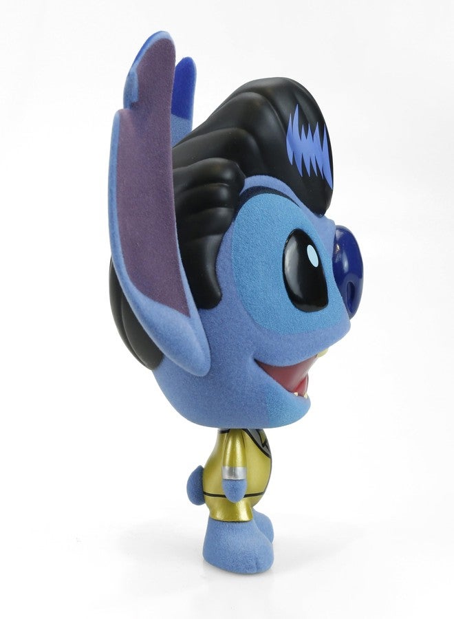 Kidrobot Collectible Disney: Lilo and Stitch Gold Suit Elvis Stitch Flocked 4” Bhunny Stylized PVC Figure - Image 5