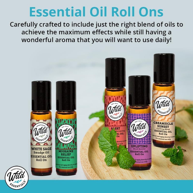 mEssentials Wild Essentials Cold and Flu Relief Essential Oil Roll On 10ml for Deep Relief Made with 100 Pure Premium Grade Essential Oils and Organic Jojoba Oil Ready to Use Moisturizer - Image 2