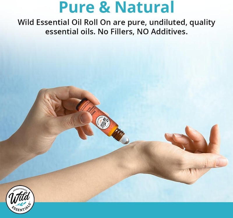 mEssentials Wild Essentials Cold and Flu Relief Essential Oil Roll On 10ml for Deep Relief Made with 100 Pure Premium Grade Essential Oils and Organic Jojoba Oil Ready to Use Moisturizer - Image 3