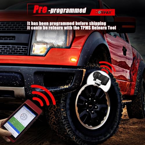 AOTPAT Pre-Programmed Tire Pressure Sensors Fit for:-Cadillac Escalade 2007-2020 for:-Buick Envision for:-Chevy Silverado Avalanche Express for:-Hummer 315Mhz OE#13598771 13598772 13586335 (4Pcs) - Image 4