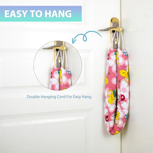 SANFERGE Weighted Door Draft Stopper, 2 Pack 36 Inch Under Door Blocker, Bottom of Door Window Air Noise Light Gap Filler, Saving Energy Cartoon Print Canvas Cotton 2.2Lb - Image 4