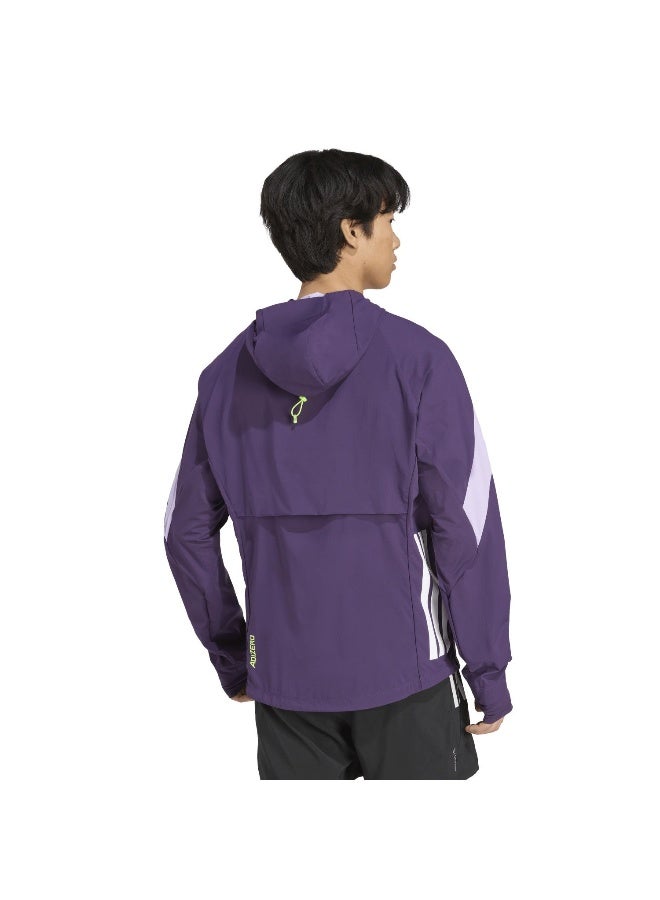 اديداس جاكيت أديداس أديزيرو للرجال - بنفسجي - Image 3