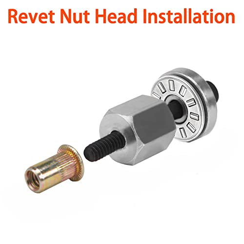 Niteguy أداة تثبيت الأزرار اليدوية M6 مع 6 قطع من الماندريل و 42 قطعة من الأزرار مجموعة أدوات تثبيت الأزرار اليدوية M5 - Image 3