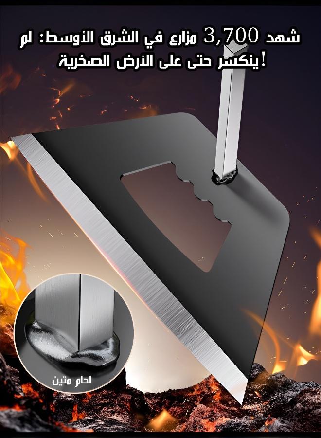 محراث حديقة متعدد الوظائف بعجلتين ومقبض مانع للانزلاق | تحضير التربة للزراعة الربيعية يوفر الجهد - Image 3