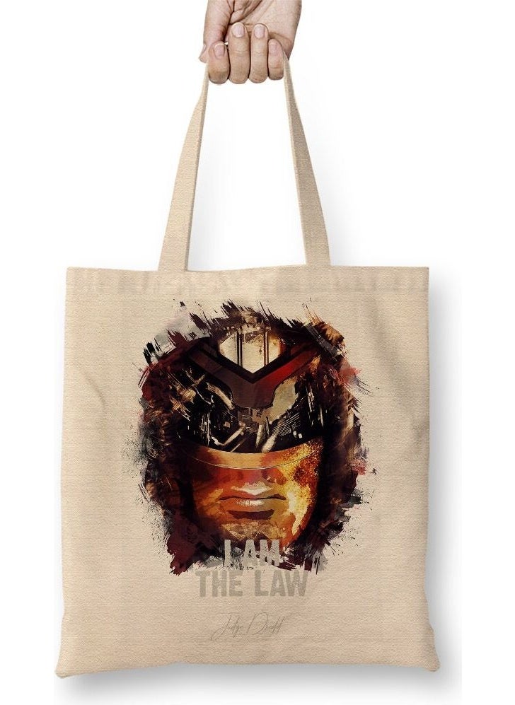 Baskı Dükkanı - Print Shop Judge Dredd Sylvester Stallone Tote Bag Long Handle - Image 1