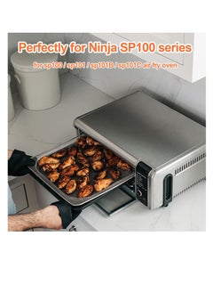 Y&D Air Fryer Basket for Oven, Non-stick Mesh Set, Suitable NINJA SP100 SP101 Foodi Digital Stainless Steel Grill Fries, Chicken  - Image 3