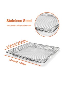 Y&D Air Fryer Basket for Oven, Non-stick Mesh Set, Suitable NINJA SP100 SP101 Foodi Digital Stainless Steel Grill Fries, Chicken  - Image 2