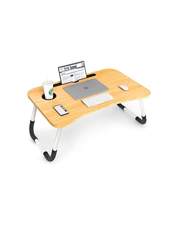 طاولة سرير للابتوب من استوري، طاولة كتب محمولة للقراءة (خشبي) - Image 1