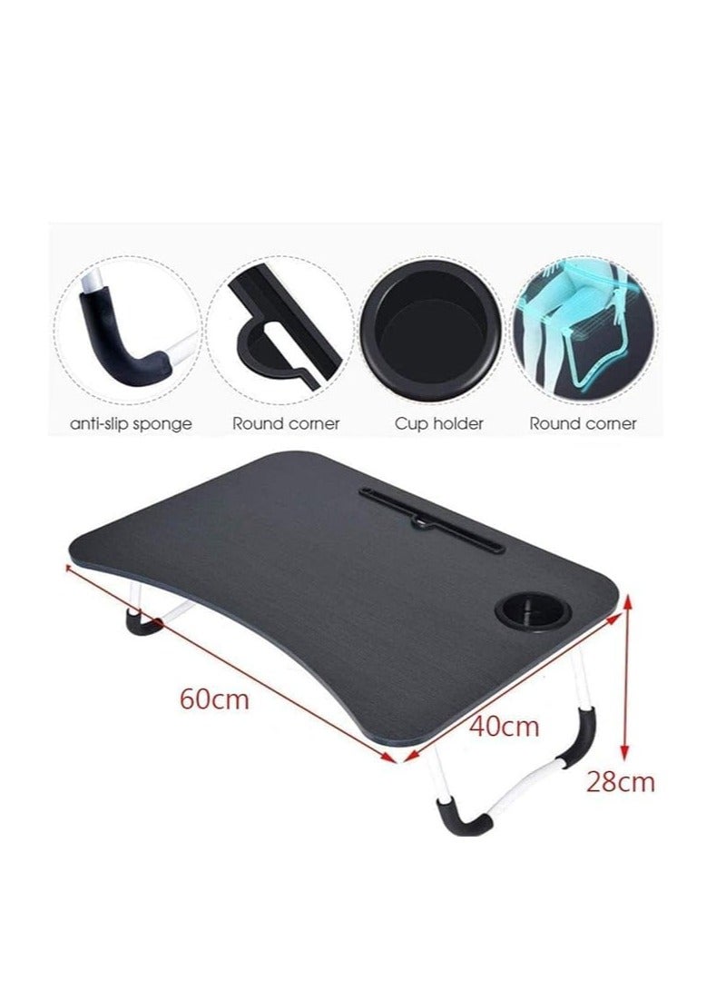 طاولة سرير للابتوب من استوري، طاولة كتب محمولة للقراءة (خشبي) - Image 3