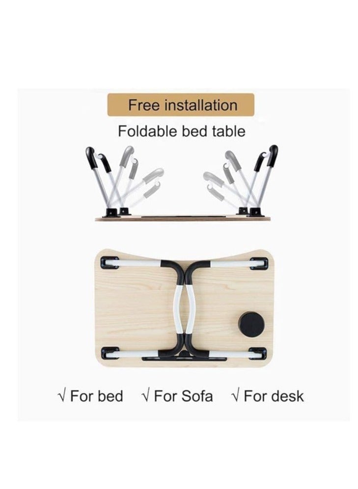 طاولة سرير للابتوب من استوري، طاولة كتب محمولة للقراءة (خشبي) - Image 5