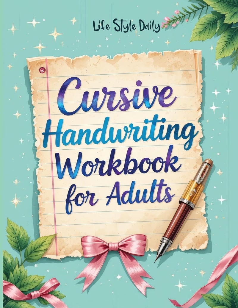 Cursive Handwriting Workbook: Calligraphy Techniques-Learning and Mastering the Art of Writing through Practice and Tracing for Teens and Beginners - Image 1