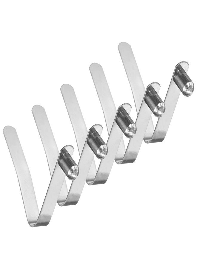 M METERXITY 5-Pack Kayak Paddle Snap 6mmx41mm Solid Single Pin V Shaped Spring Steel Tent Pole Clips Locking Clips for Camping/Kayak Paddle/Tent Pole Push Button Spring Snap Clips - Image 1