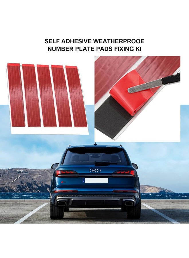 FITALA 10 Pack Heavy Duty Double Sided Adhesive Foam License Plate Pads - Super Strong Adhesive, Waterproof and Heat Resistant, Easy Peel and Stick Installation, Perfect for Car License Plates - Image 4