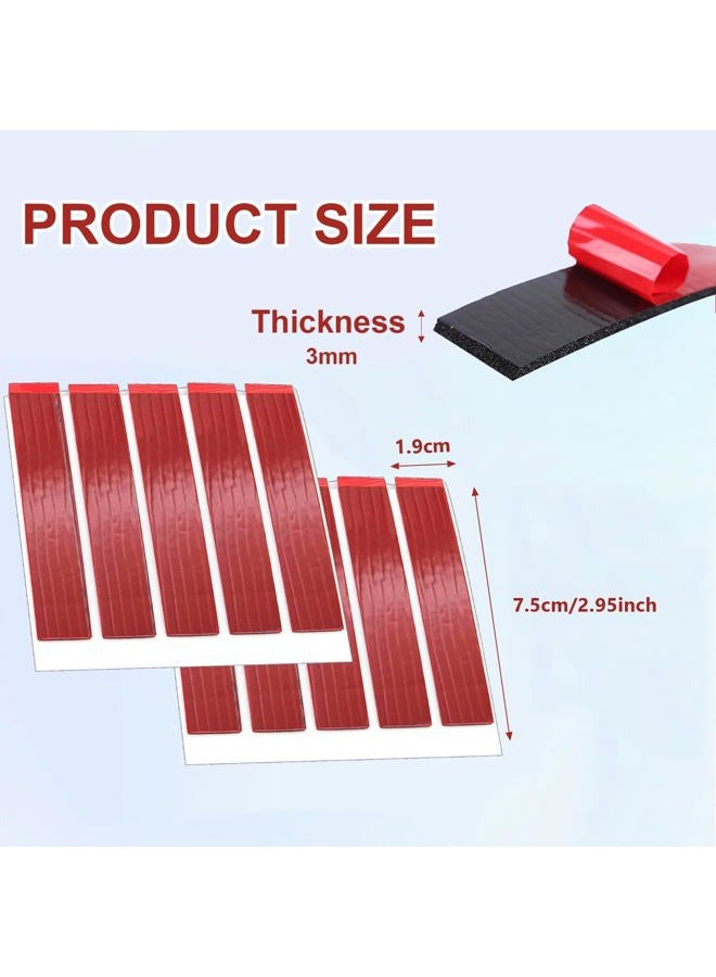 FITALA 10 Pack Heavy Duty Double Sided Adhesive Foam License Plate Pads - Super Strong Adhesive, Waterproof and Heat Resistant, Easy Peel and Stick Installation, Perfect for Car License Plates - Image 2