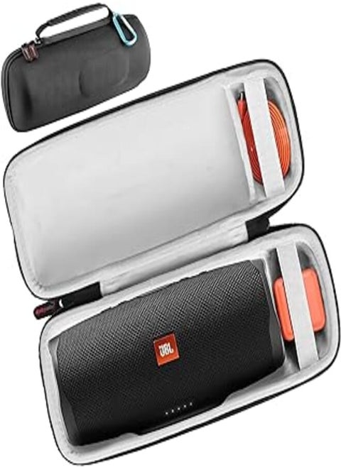 حافظة مقاومة للماء من HomeEquip لجهاز JBL Charge 4/ Charge 5، تناسب العديد من مكبرات صوت بلوتوث JBL، أسود (الحافظة فقط)