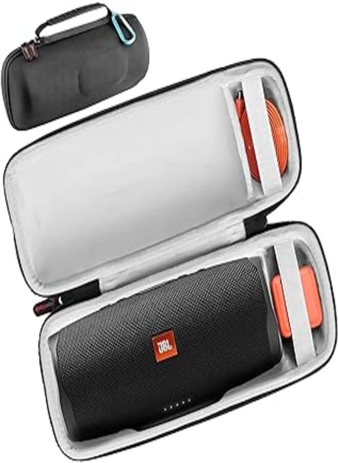 HomEquip - HomEquip Waterproof Case for JBL Charge 4/ Charge 5, Fits Multiple JBL Bluetooth Speakers, Black (case only) - Image 1