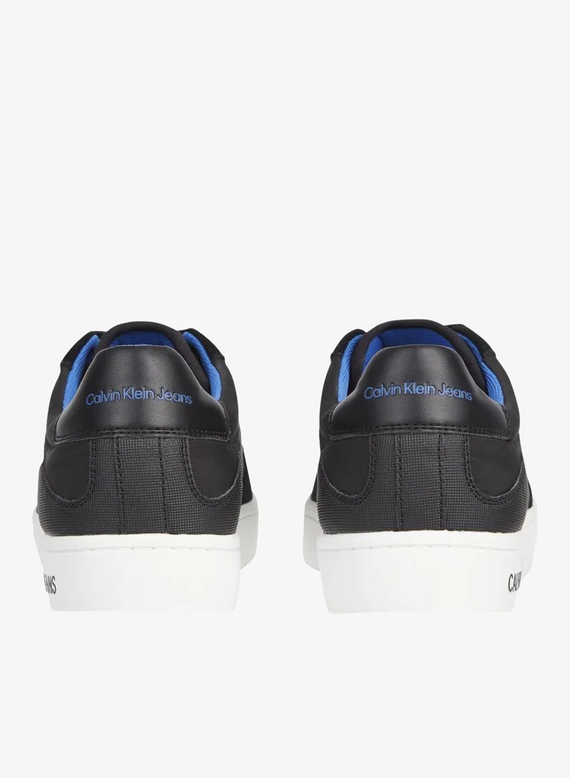 Calvin Klein Jeans Black/Imperial Blu Classic Cupsole Sneakers for Men | Best Price UAE