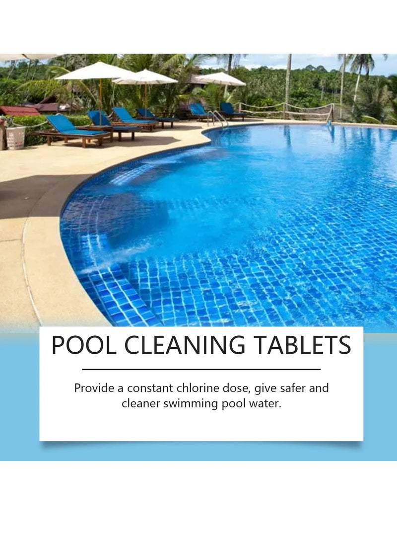 HOZONEX Swimming Pool Cleaning Tablets,Chlorine Pool Tablet,Multifunctional Pool Chlorine Tablets For Swimming Pool Disinfection -Pro-Grade Pool Sanitizer(100g) - Image 3