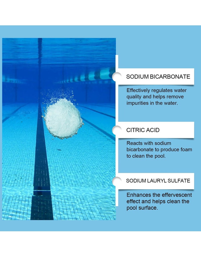 HOZONEX Swimming Pool Cleaning Tablets,Chlorine Pool Tablet,Multifunctional Pool Chlorine Tablets For Swimming Pool Disinfection -Pro-Grade Pool Sanitizer(100g) - Image 4