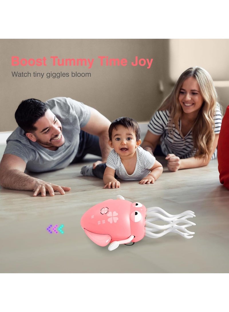 TOY GARDEN Dancing Octopus Toy for Kids, Electric Crawling Toys with LED Lights, Rechargeable Dancing Squid Music Gift for Boys and Girls Ages 3-6, Interactive Octopus Toy - Image 2