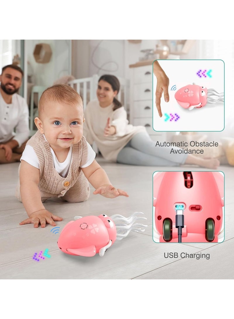 TOY GARDEN Dancing Octopus Toy for Kids, Electric Crawling Toys with LED Lights, Rechargeable Dancing Squid Music Gift for Boys and Girls Ages 3-6, Interactive Octopus Toy - Image 3