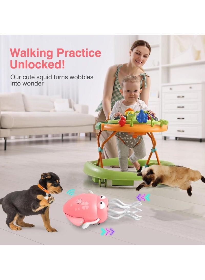 TOY GARDEN Dancing Octopus Toy for Kids, Electric Crawling Toys with LED Lights, Rechargeable Dancing Squid Music Gift for Boys and Girls Ages 3-6, Interactive Octopus Toy - Image 5