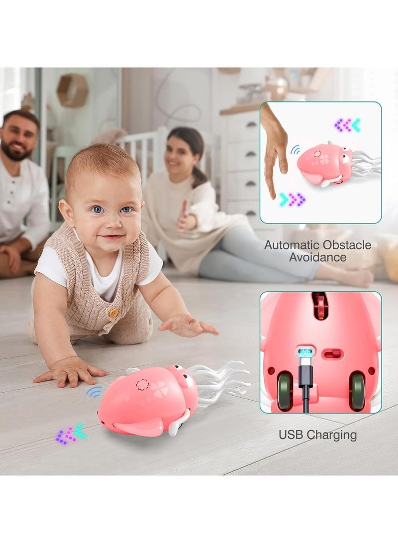 TOY GARDEN Dancing Octopus Toy for Kids, Electric Crawling Toys with LED Lights, Rechargeable Dancing Squid Music Gift for Boys and Girls Ages 3-6, Interactive Octopus Toy - Image 4