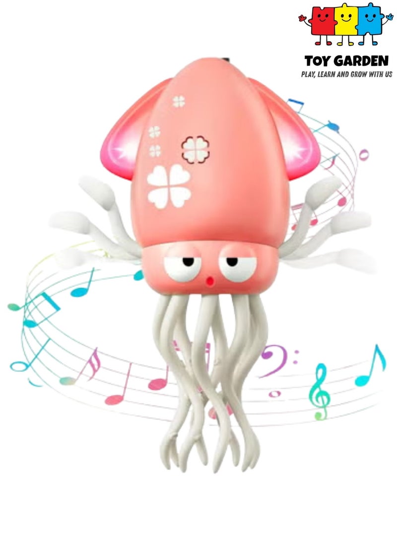 TOY GARDEN Dancing Octopus Toy for Kids, Electric Crawling Toys with LED Lights, Rechargeable Dancing Squid Music Gift for Boys and Girls Ages 3-6, Interactive Octopus Toy - Image 1