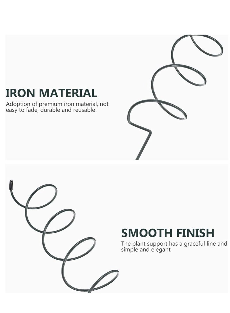 Generic 6pcs Plant Support Stake Kit Spiral Cages Climbing Tower Metal Garden Supports Frame for Tomato Rose Vine for Indoor and Outdoor Potted  - Image 4