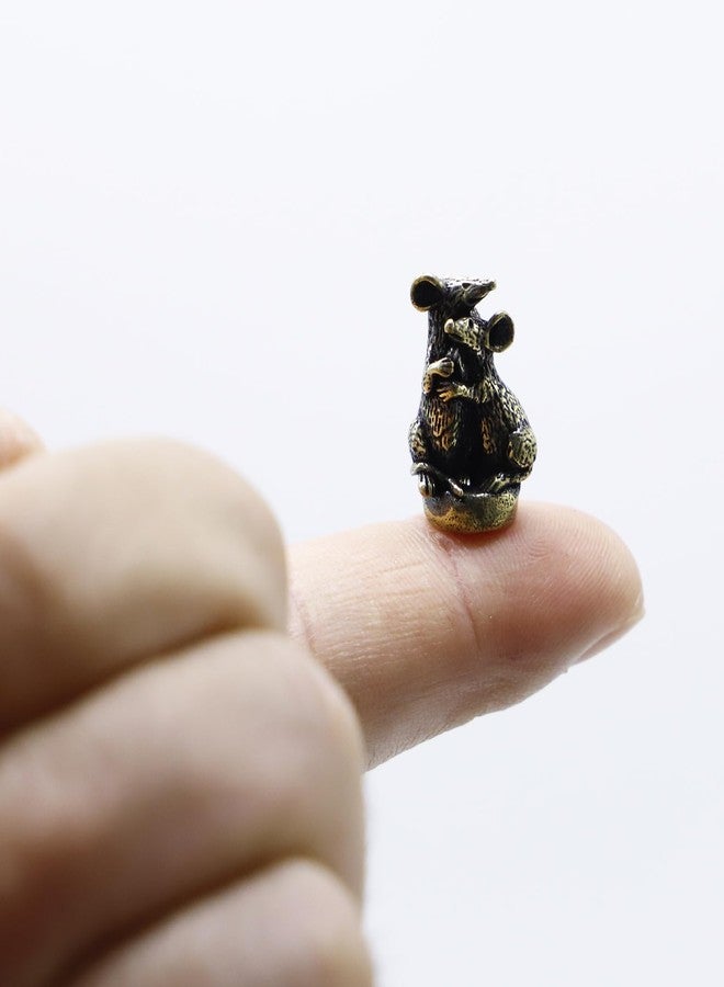 RillyRellow Hinge Head Mouse Couple, Hinge Decorative Topper, Miniature Magnetic Figurine Door Decor, Whimsical Quirky Home Decor, Animal Lover Gift, Cute Mouse Couple Decor (3 per Set) - Image 5