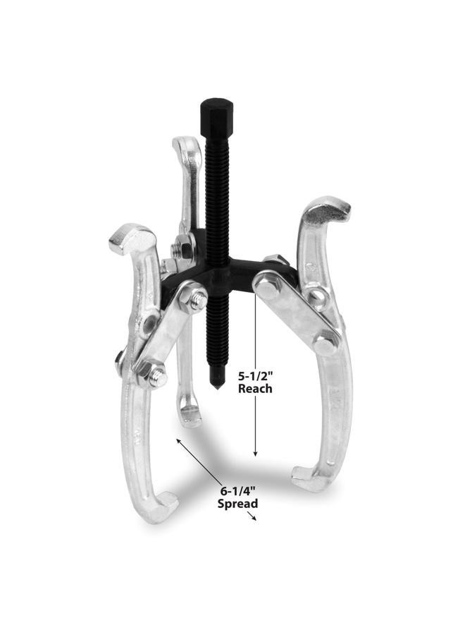 Performance Tool W137P 6" 3-Jaw Gear Puller with Reversible Design for Vehicle Maintenance and Repair, Drop-Forged Steel, Chrome Plating - Image 3