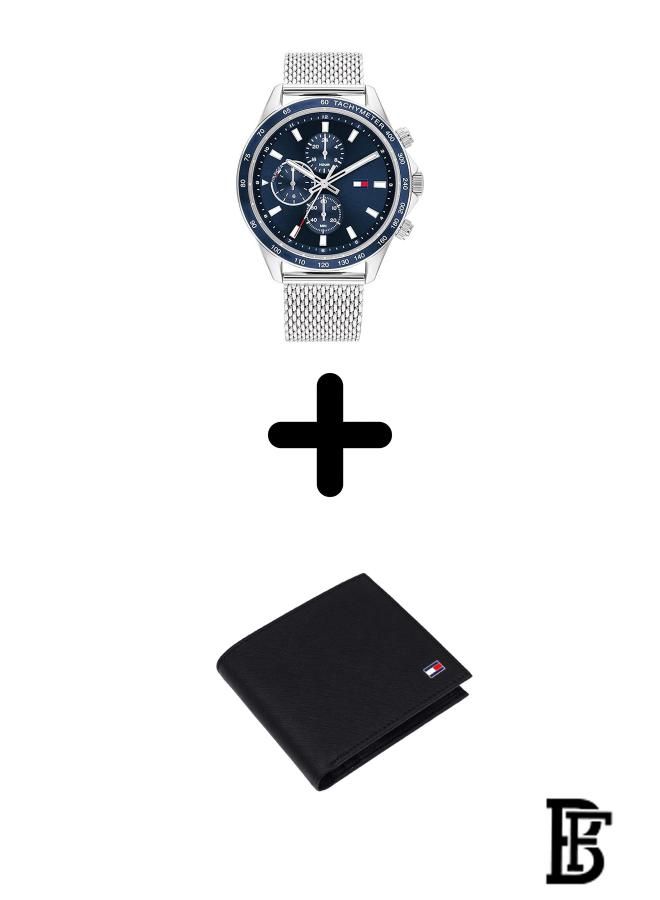TOMMY HILFIGER Tommy Hilfiger Chronograph Watch 1792018 + Tommy Wallet  - Image 1