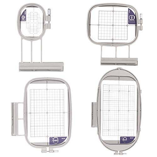 Embroidex 4 Embroidex Hoops for Brother/Babylock Embroidery Machine (SA437, SA438, SA439, SA441) Duetta Quatro Dreammaker Dreamweaver innovis Luminaire Innov-ís XP NQ1700E NQ3700D - Image 1