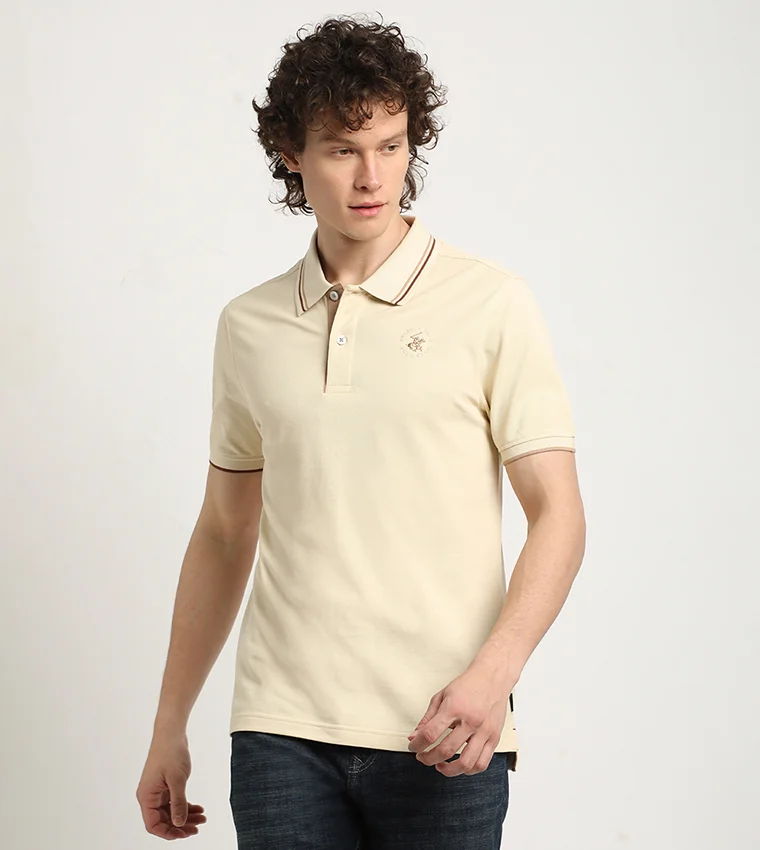 BEVERLY HILLS POLO CLUB Logo Embroidered Polo T-Shirt