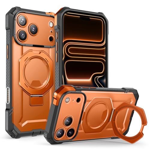 SUPCASE for iPhone 17 Pro Case with Kickstand Unicorn Beetle Grip Camera Control Cover Compatible with MagSafe MilitaryGrade Drop Protection Heavy Duty Magnetic Phone Case Coral - Image 1