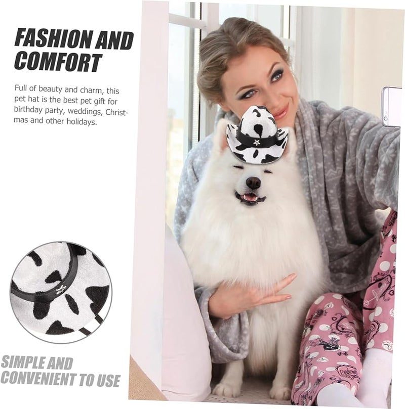 Adjustable Cowboy Hat For Dogs And Cats Photo Party Fashion Pet Accessory - Image 4