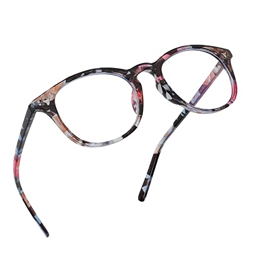 Dervin Oval Blue Cut Computer Glasses for Eye Protection | Anti Glare, Blue Light Filter Glasses & Zero Power | UV Protection Specs for Men & Women | Blue Cut Lenses (Multicolor) - Image 5