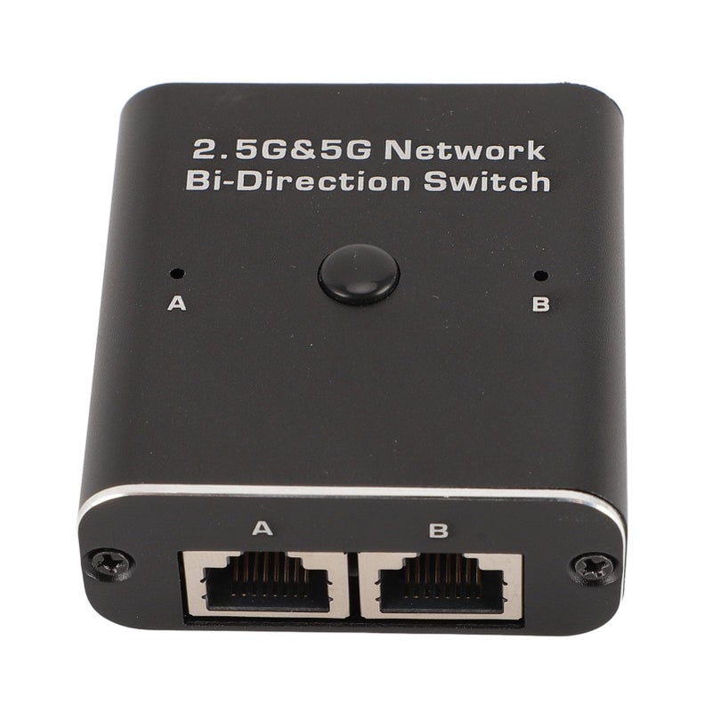 High Speed 2 5G Network Bidirectional Switch Two Way Port RJ45 Compact Aluminum Design - Image 2